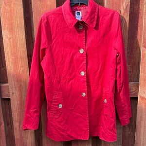 GAP Vintage Red Utility Jacket for Women Size L